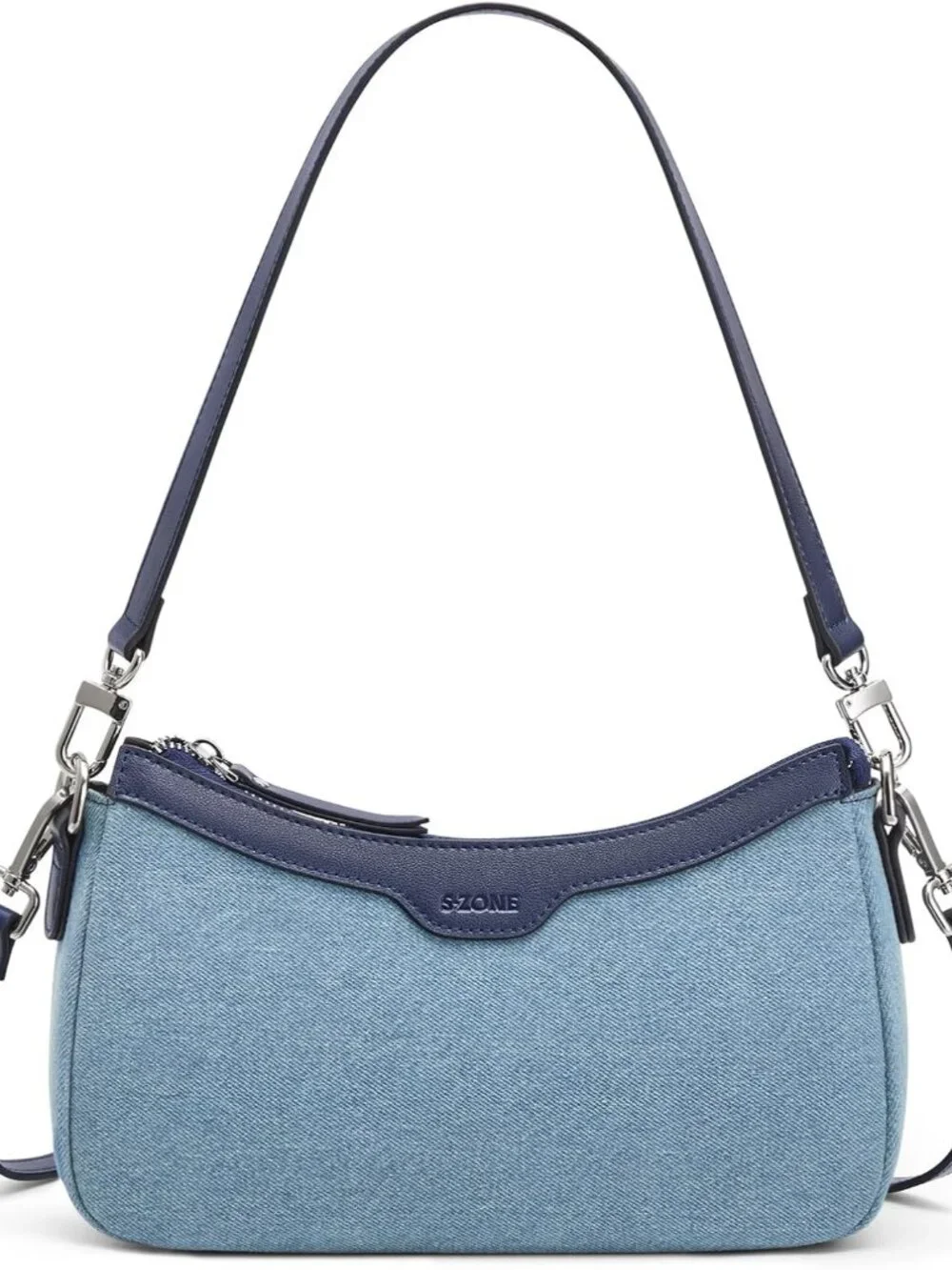 Leather Shoulder Bag for Women Small Crossbody Bags Hobo Purses with 2 Straps